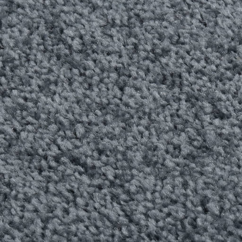 vidaXL Vloerkleed kortpolig 140x200 cm antracietkleurig afbeelding