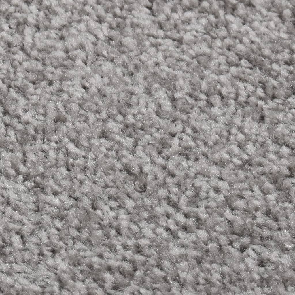 vidaXL Vloerkleed kortpolig 120x170 cm grijs afbeelding