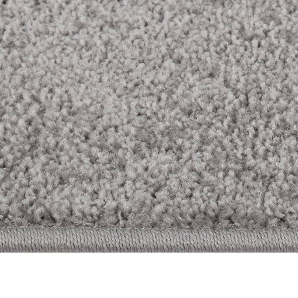 vidaXL Teppe med kort luv 200x290 cm grå