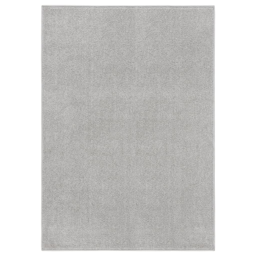 Koberec s krátkým vlasem 240 x 340 cm světle šedý