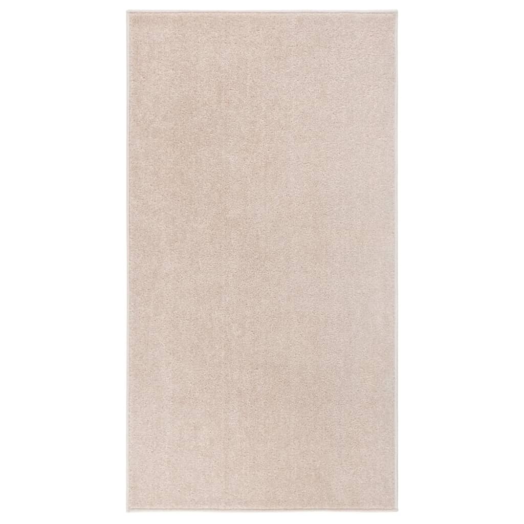 vidaXL Lyhytnukkainen matto 80×150 cm tumma beige