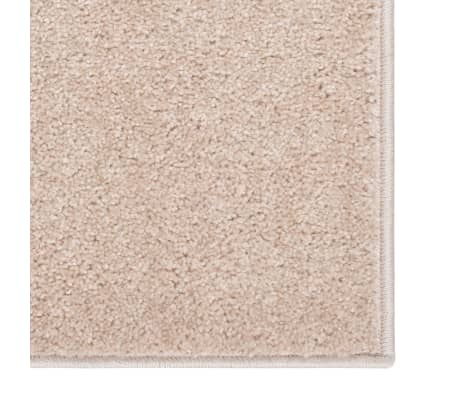 vidaXL Alfombra de pelo corto beige oscuro 80x150 cm