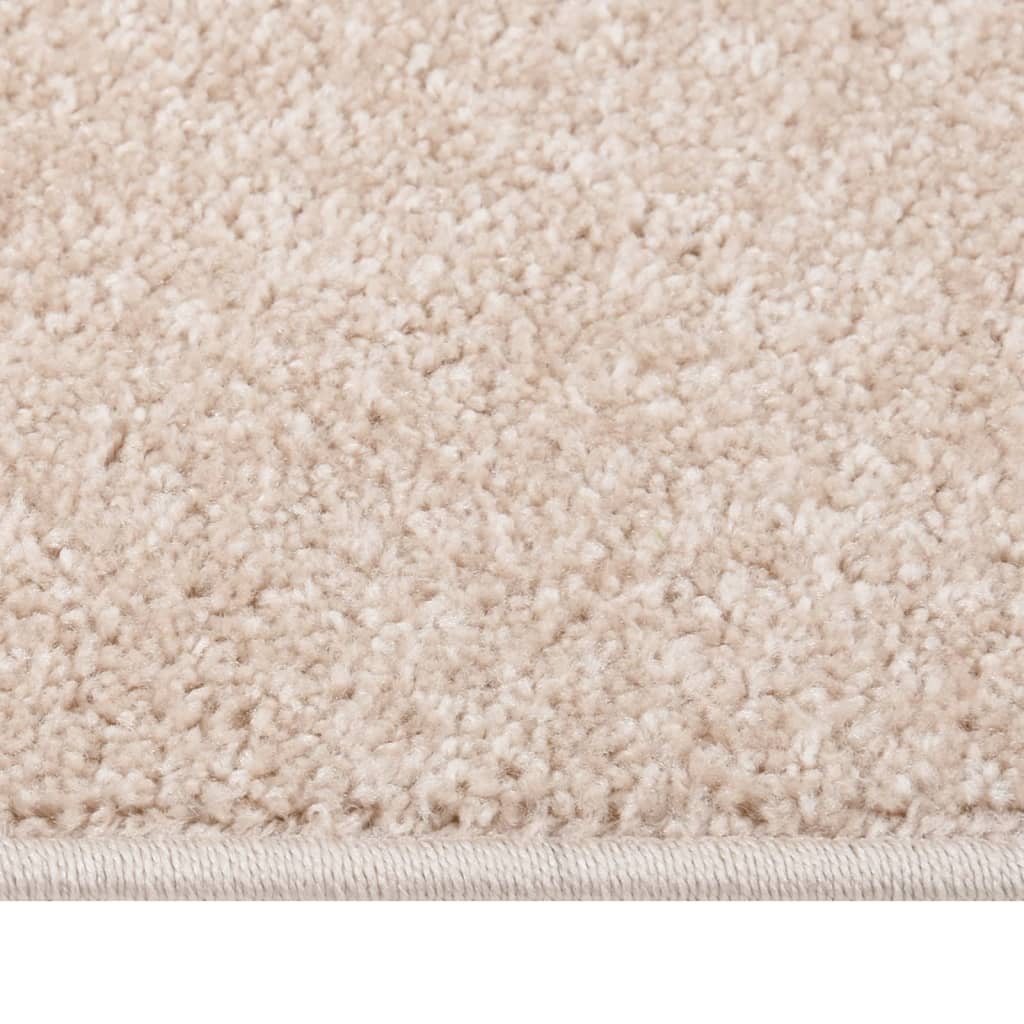 Thumbnail - vidaXL Teppich Kurzflor 140x200 cm Dunkelbeige