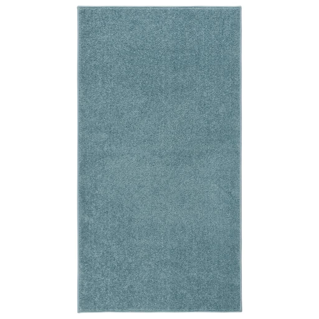Tapis à poils courts 80x150 cm Bleu