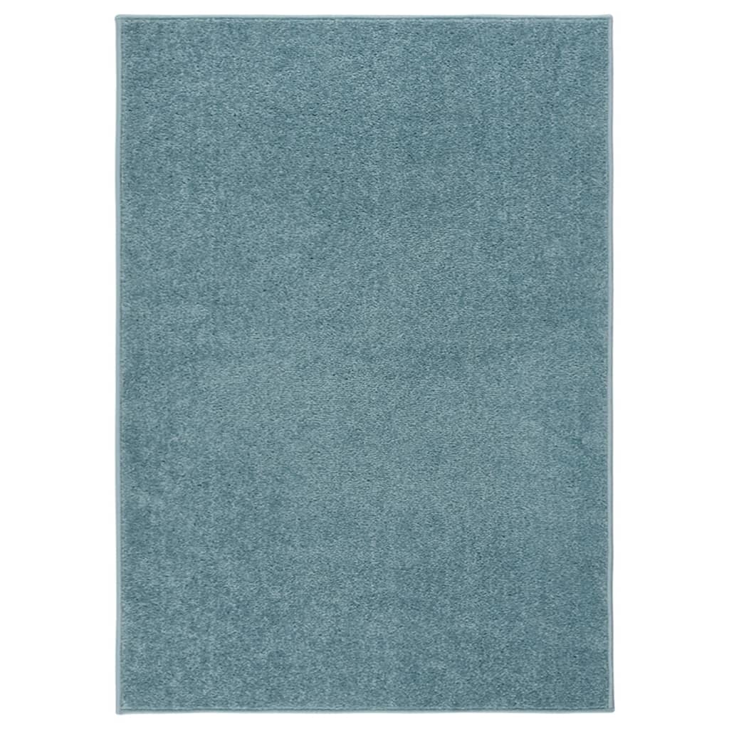 vidaXL Teppich Kurzflor 120x170 cm Blau