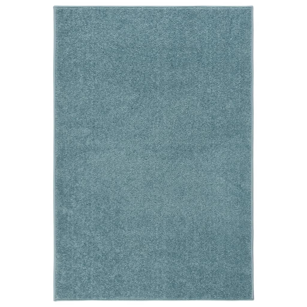 vidaXL Covor cu fire scurte, albastru, 160x230 cm 