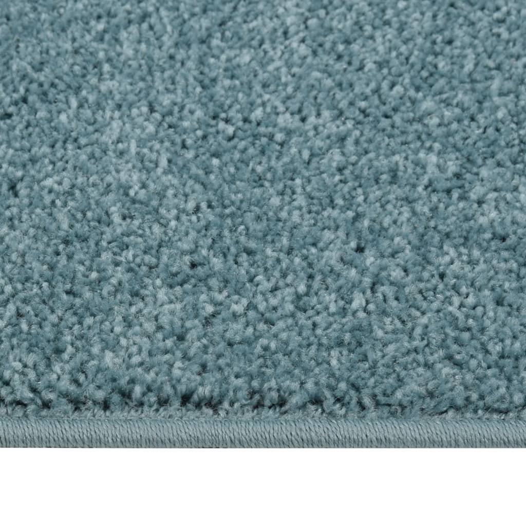 vidaXL Teppich Kurzflor 240x340 cm Blau