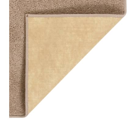 vidaXL Kilimėlis, rudos spalvos, 200x290cm, trumpi &scaron;ereliai