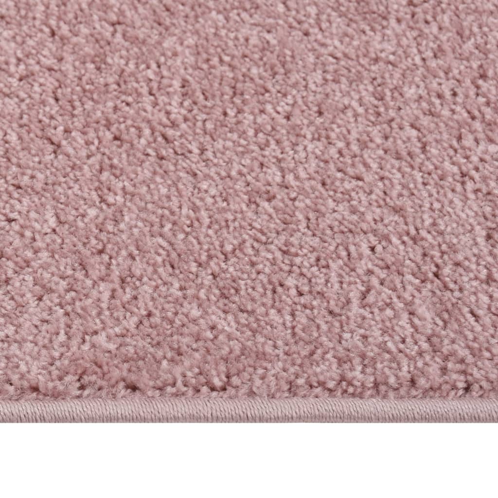 Covor cu fire scurte, roz, 240×340 cm
