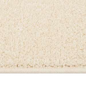 vidaXL Tapis &agrave; poils courts 140x200 cm Cr&egrave;me