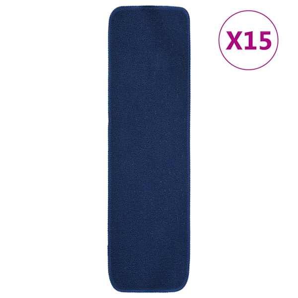 vidaXL libisemisvastased trepimatid 15 tk 75x20 cm sinine ristk&uuml;lik