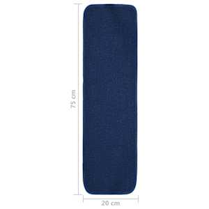 Nášlapy na schody 15 ks 75x20 cm námořnická modř protiskluzové - obrázek 6
