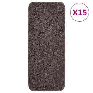 vidaXL libisemisvastased trepimatid 15 tk 60x25 cm pruun ristk&uuml;lik