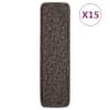 vidaXL libisemisvastased trepimatid 15 tk 75x20 cm pruun ristk&uuml;lik