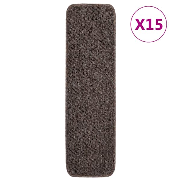 vidaXL libisemisvastased trepimatid 15 tk 75x20 cm pruun ristk&uuml;lik