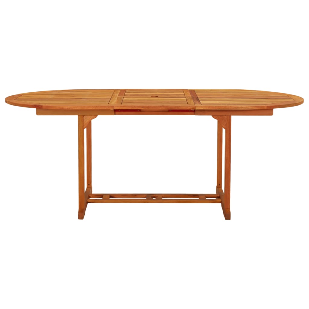 vidaXL Tuintafel 200x100x75 cm massief eucalyptushout afbeelding