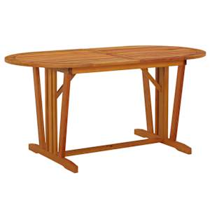 Zahradní stůl 160 x 85 x 75 cm masivní eukalyptové dřevo - obrázek 1