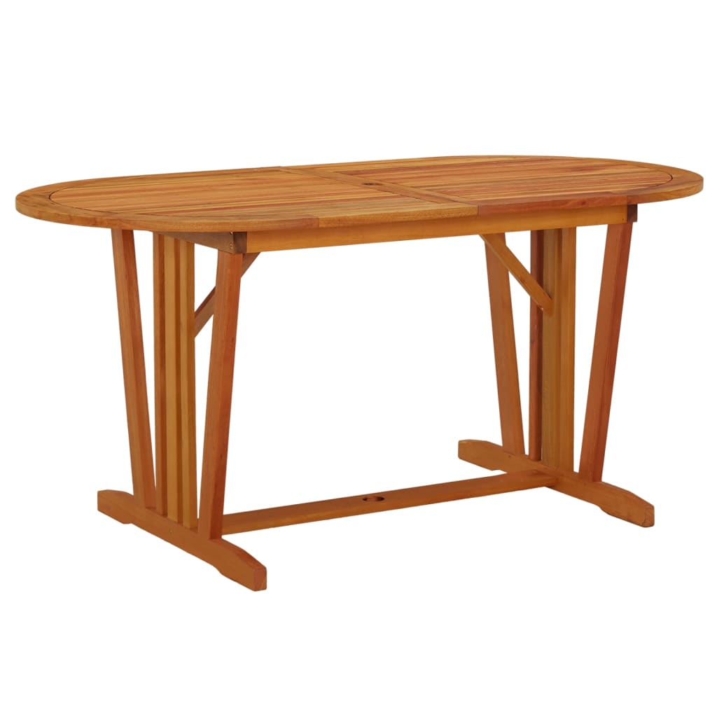 vida XL Gartentisch 160x 85x 75 cm Massivholz Eukalyptus