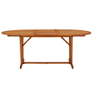 Zahradní stůl 200 x 100 x 75 cm masivní eukalyptové dřevo - obrázek 2