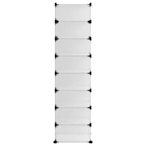 Botník průhledný 93 x 36,5 x 140 cm PP - obrázek 4