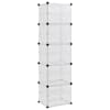 vidaXL kingariiul, l&auml;bipaistev, 44 x 31,5 x 153,5 cm, PP