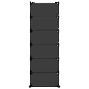 Botník černý 94,5 x 36,5 x 106 cm PP - obrázek 4