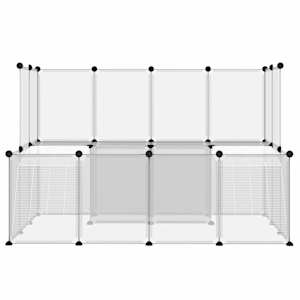 Klec pro malá zvířata průhledná 143 x 107 x 93 cm PP a ocel - obrázek 3