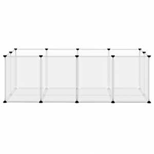 Klec pro malá zvířata průhledná 144 x 74 x 46,5 cm PP a ocel - obrázek 3