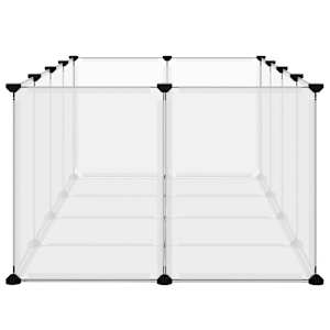 Klec pro malá zvířata průhledná 144 x 74 x 46,5 cm PP a ocel - obrázek 4