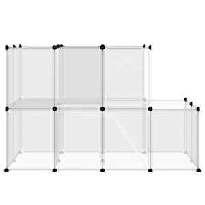 Klec pro malá zvířata průhledná 142 x 74 x 93 cm PP a ocel - obrázek 4