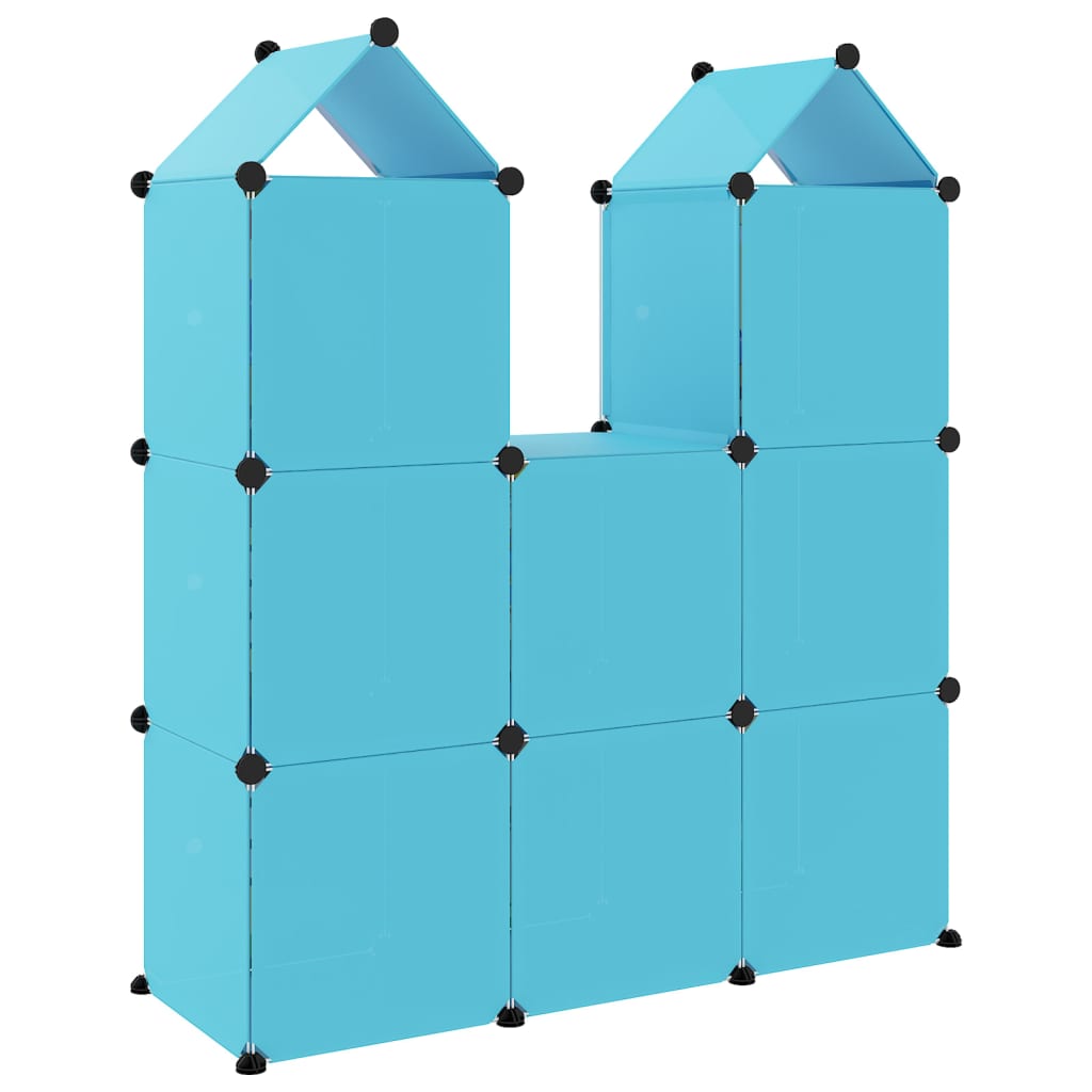 Armoire de rangement pour enfants avec 8 cubes, meuble rangement