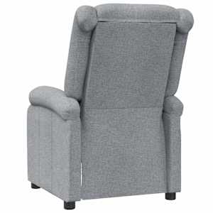 Masážní křeslo světle šedé textil - obrázek 6