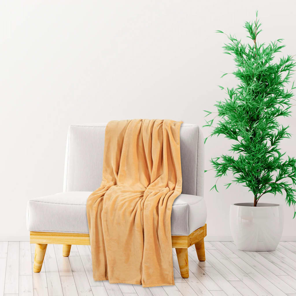 vidaXL Blanket Desert Mist 130×170 cm Polyester