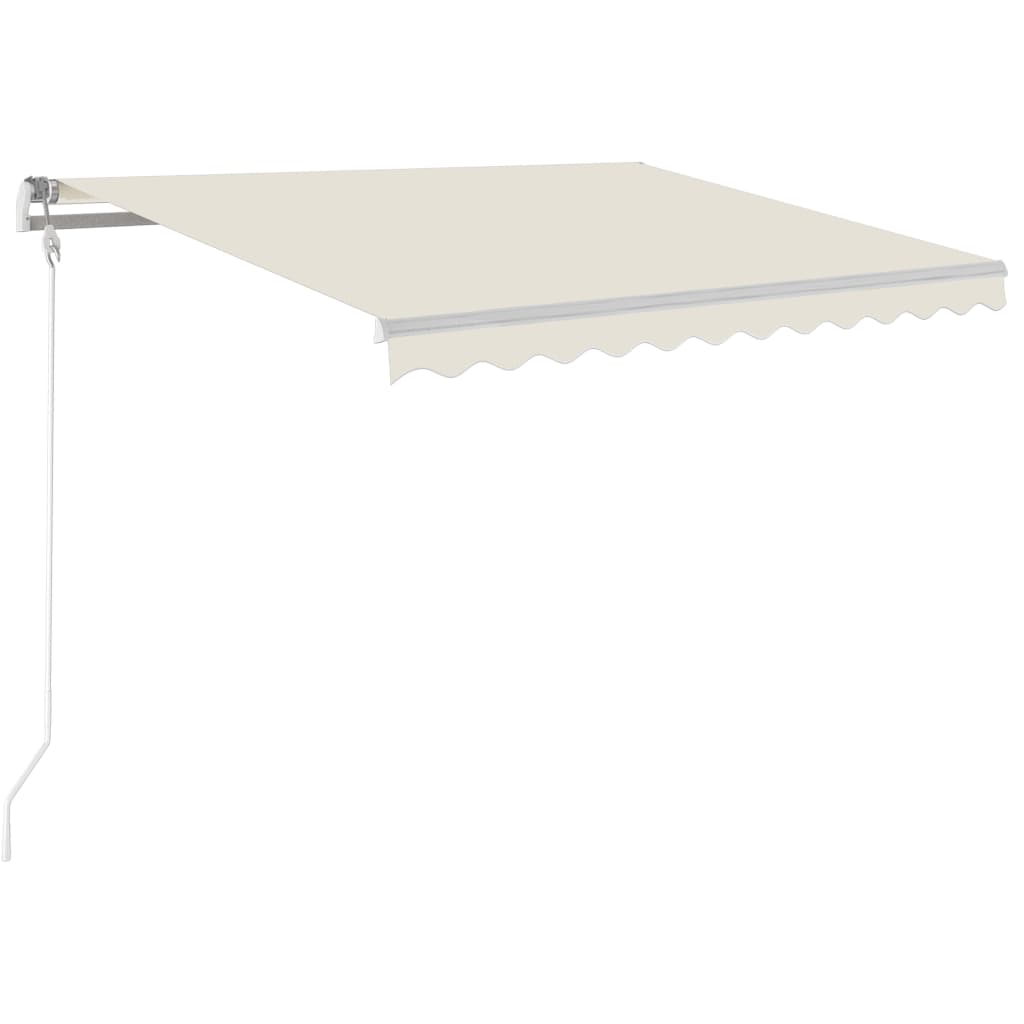 VidaXL Automatic Retractable Awning 118.1x98.4 Cream