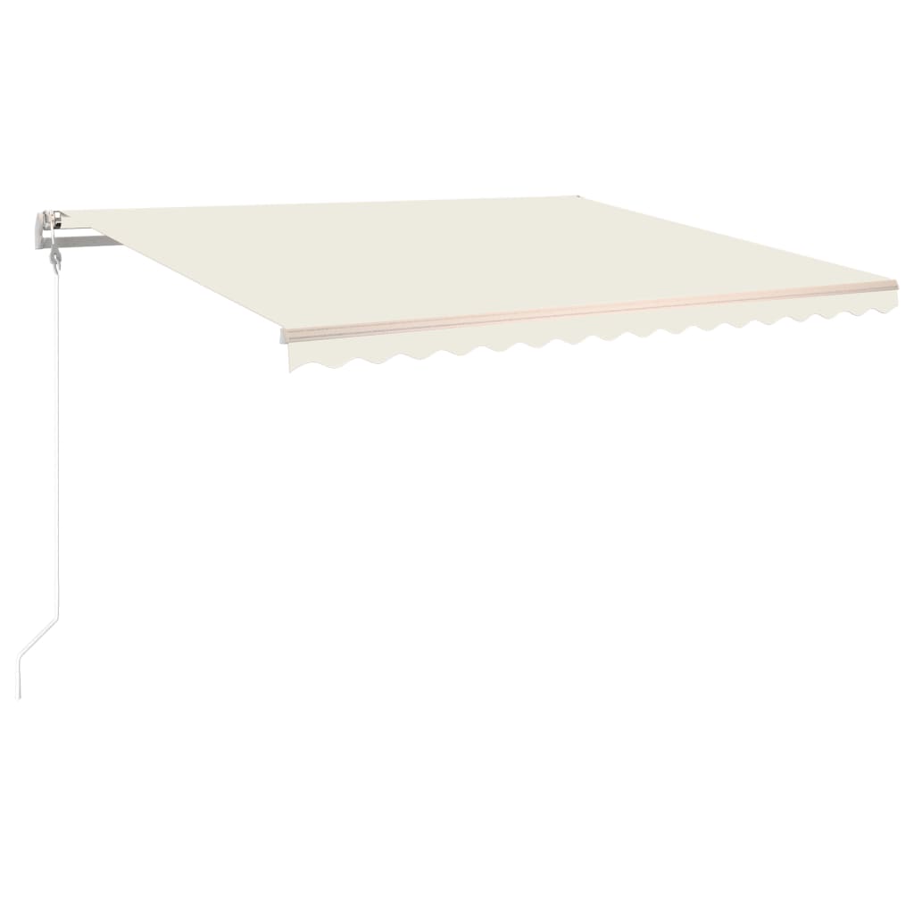 VidaXL Auvent Rétractable Automatique 400x300 Cm Crème