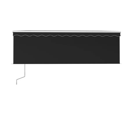 vidaXL Automatic Retractable Awning with Blind 13.1'x9.8' Anthracite