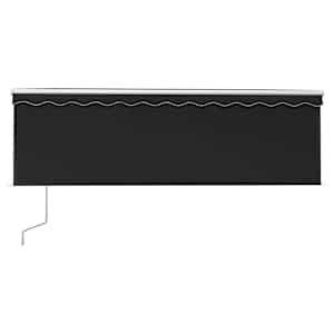 vidaXL Automatic Retractable Awning with Blind 13.1'x9.8' Anthracite