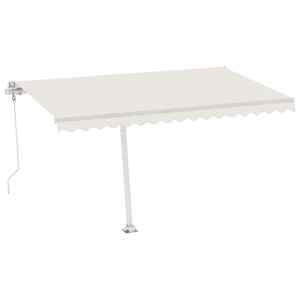 vidaXL Freestanding Automatic Awning 400x300 cm Cream