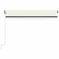 vidaXL Automatic Retractable Awning 300x250 cm Cream