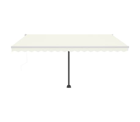 vidaXL Freestanding Automatic Awning 400x300 cm Cream
