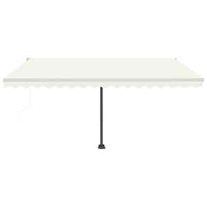 vidaXL Freestanding Automatic Awning 400x300 cm Cream