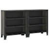 vidaXL hoiukapp 2 tk, hall, 72 x 36 x 82 cm, metall ja MDF