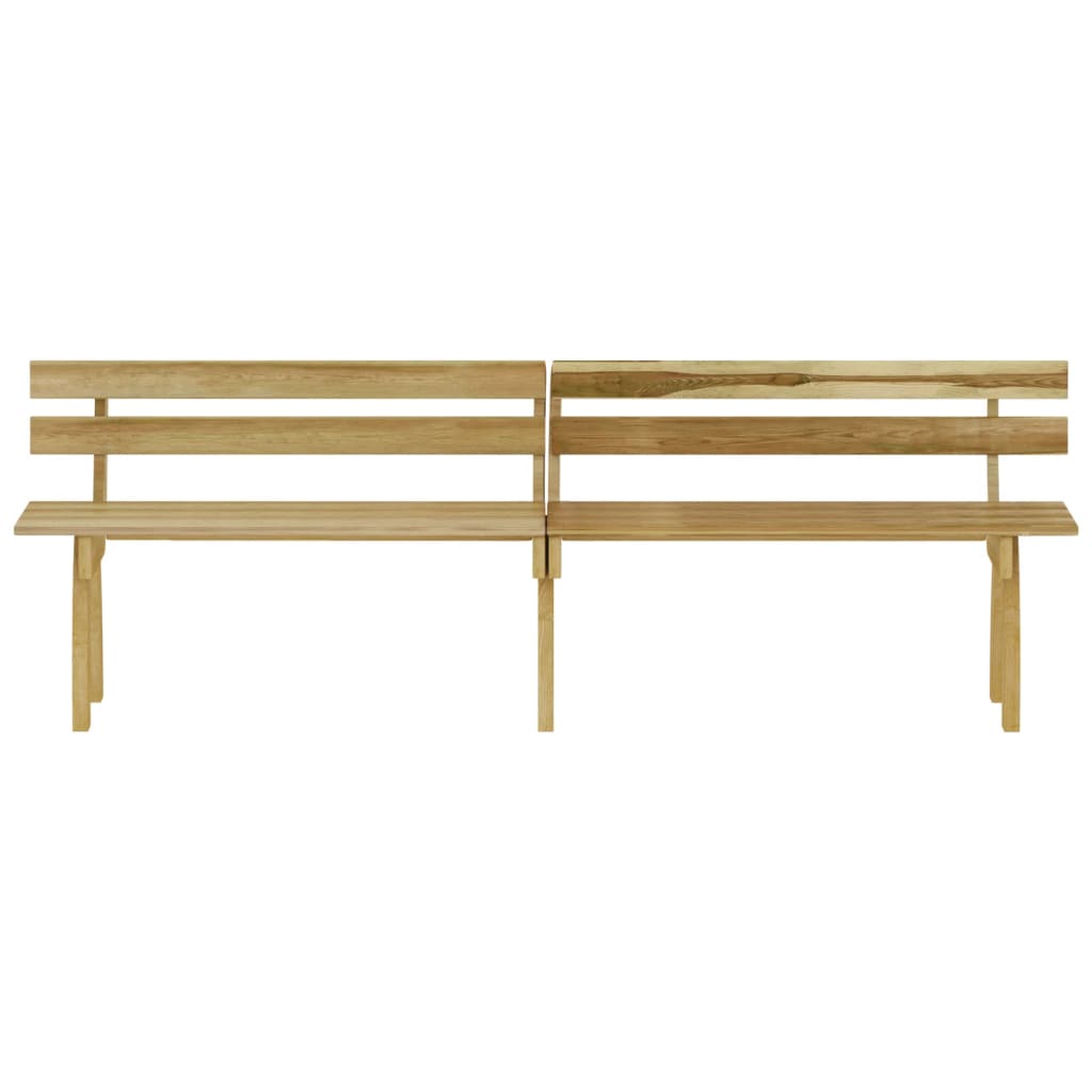 Set mobilier de exterior, 3 piese, lemn de pin tratat