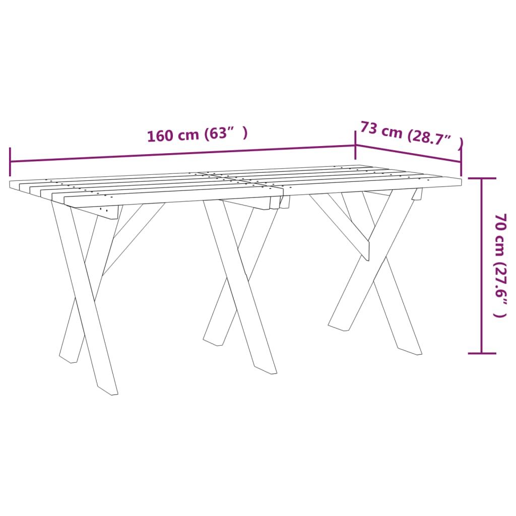 Set mobilier de grădină, 3 piese, lemn de pin tratat