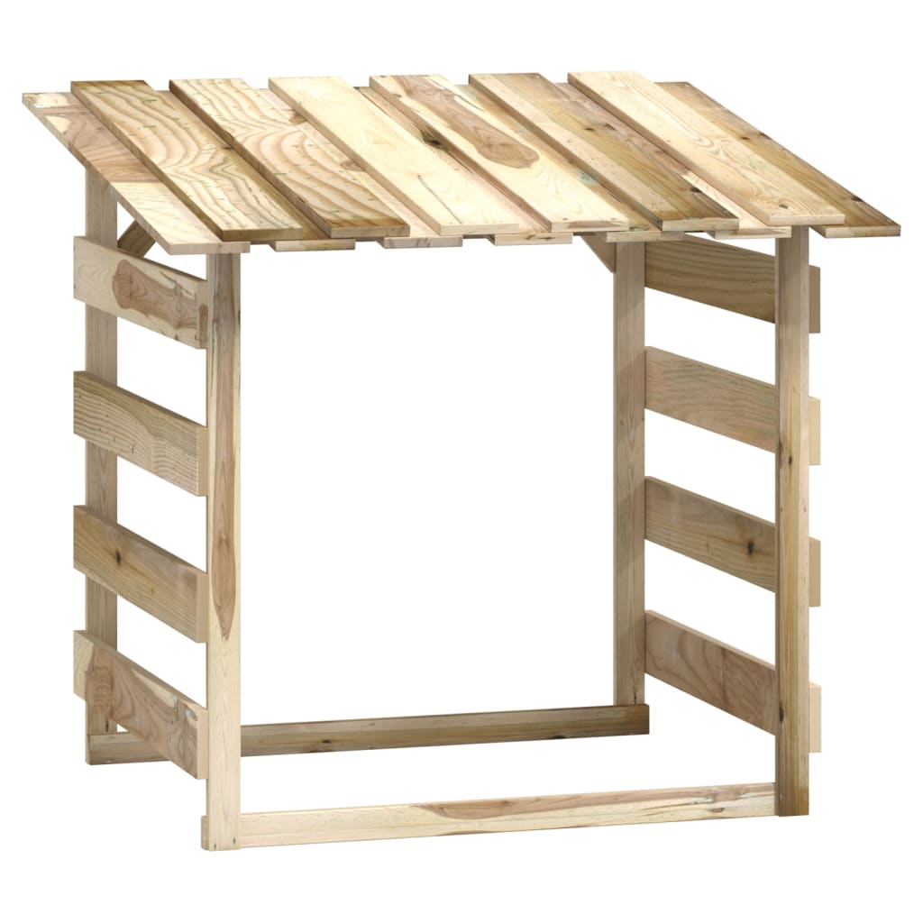 vidaXL pergola ar jumtu, 6 gab., 100x90x100 cm, impregnēta priede