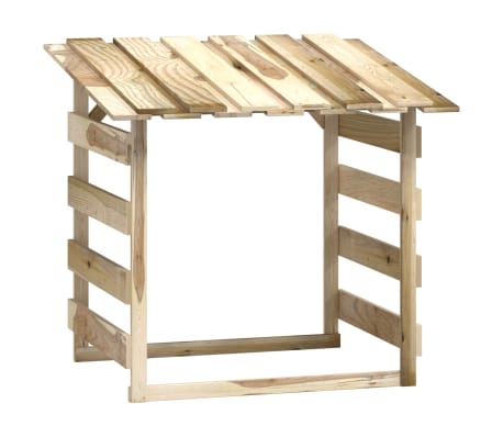 vidaXL pergola ar jumtu, 6 gab., 100x90x100 cm, impregnēta priede