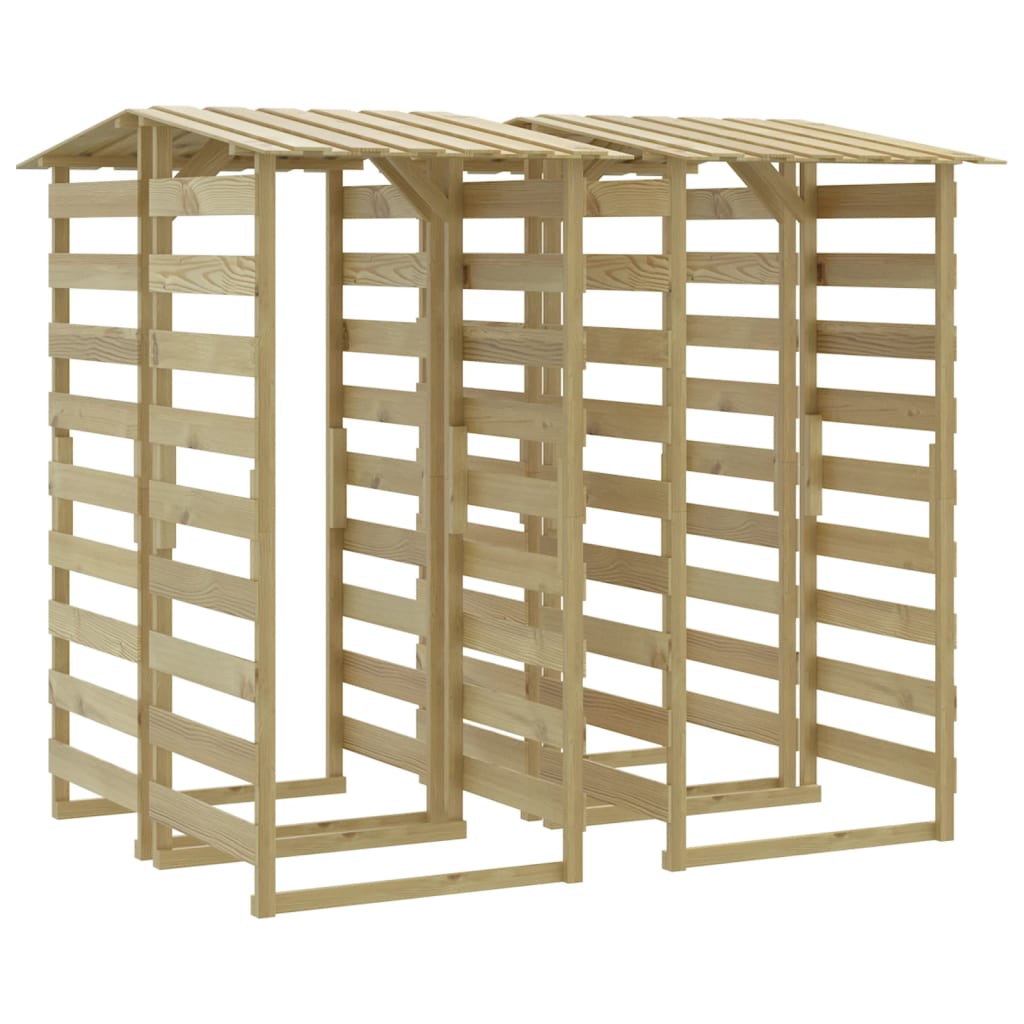 vidaXL Pergola's met dak 4 st 100x90x200 cm geïmpregneerd grenenhout