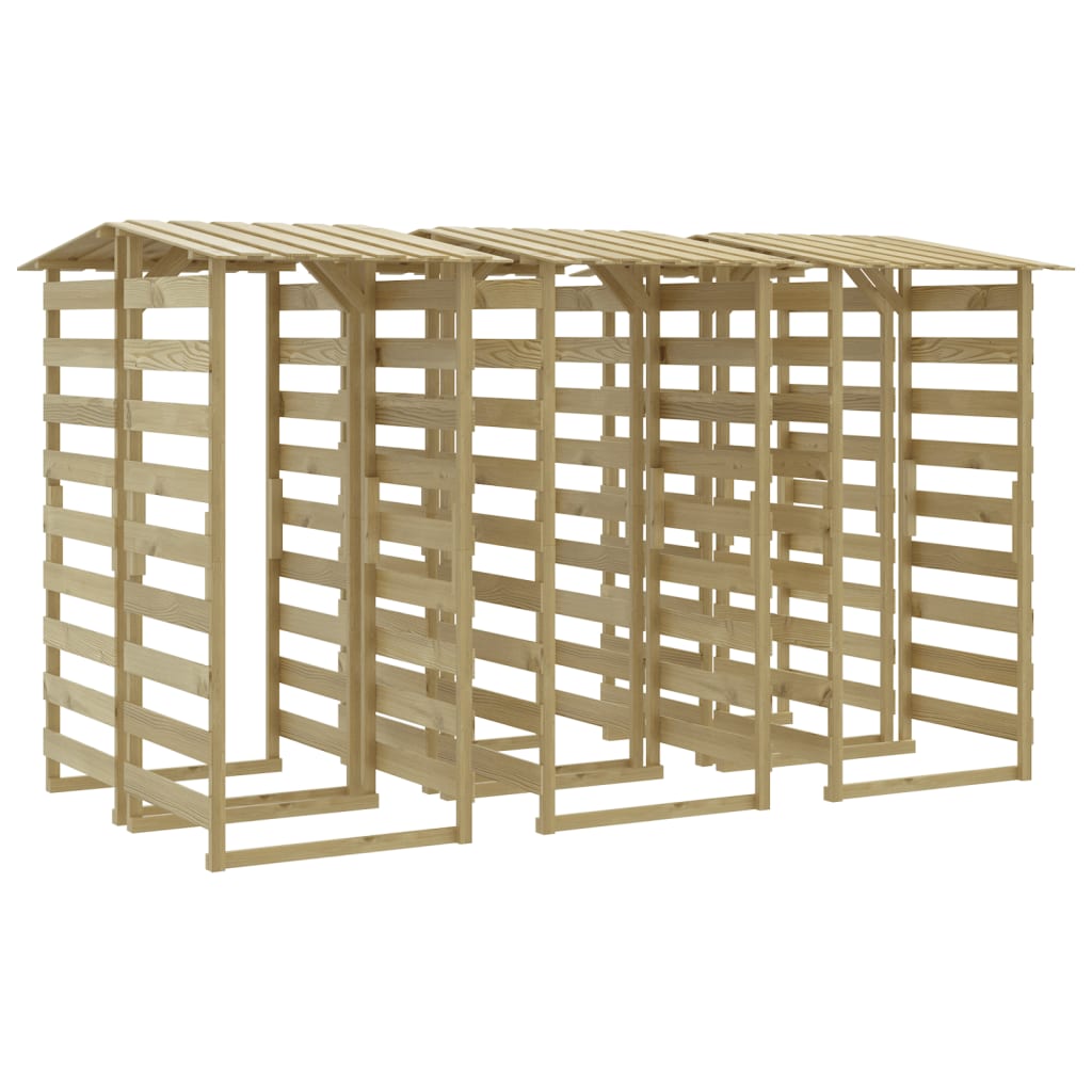 vidaXL Pergola's met dak 6 st 100x90x200 cm geïmpregneerd grenenhout
