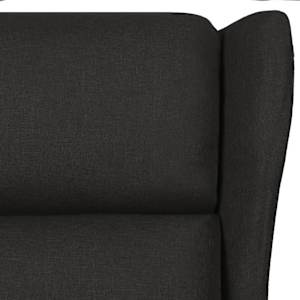 Polohovací křeslo černé textil - obrázek 7