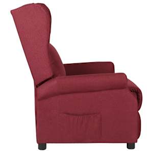 Polohovací křeslo vínové textil - obrázek 3